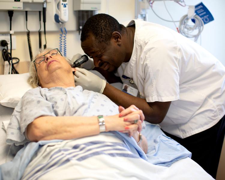 nurse with patient