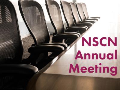 image of board room table with the words NSCN Annual Meeting