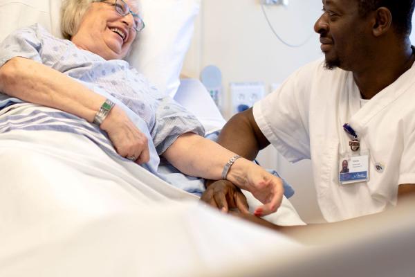 nurse with patient